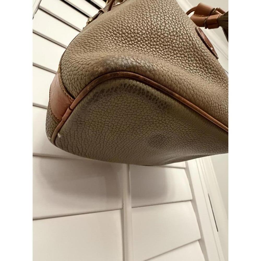 vintage Dooney & Bourke All-Weather Leather drawstring bucket bag in the taupe - Picture 3 of 15